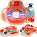 Creatieve Hoek: Volant interactif pour poussettes, simulateur de musique, couleur rose