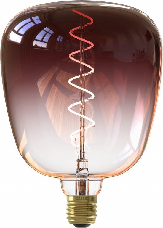 Calex Kiruna Colors Marron E27 LED Lamp - Filament - 5W - 1800K - Dimbaar