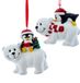 Kurt S Adler Christmas Inspirations 3.5 inch Res Penguin On Wht Bear Orn 2A 7,62x5,588x3,81 cm kerstornament