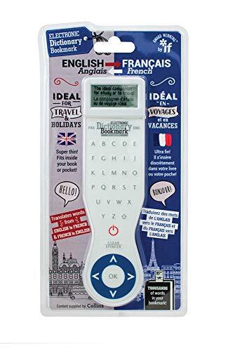 IF IF Electronic Dictionary Bookmark-French-English, White