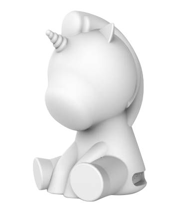 BigBen Draadloze Bluetooth Speaker - Eenhoorn - Wit - Met LED Verlichting