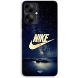 Nike Hoesje voor Xiaomi Redmi 13C 5G Nike-logo in goud met sterrenhemel Maniacase
