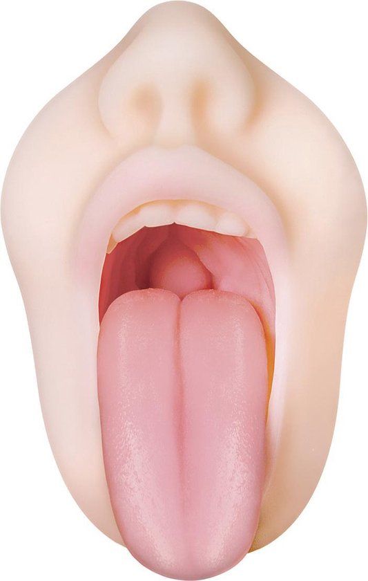 Zero Tolerance Real Mouth Masturbator Beige TPE Rubber 30 cm