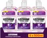 Listerine Total Care Extra Mild Bain de bouche sans alcool, Saveur menthe extra douce, 6 x 500 ml