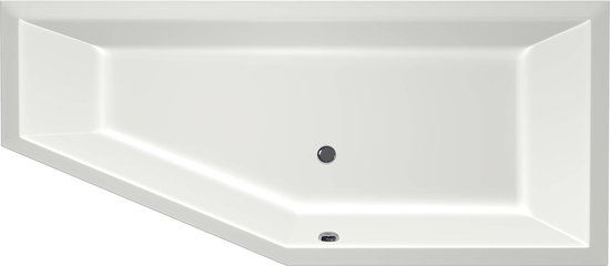 Xenz Society Compact inbouw hoekbad 180x80cm rechts - Wit