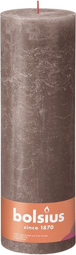 Bolsius Rustic Stompkaars - Taupe - Ø100mm - 30cm - 200 uur
