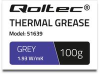 Qoltec - Thermische Pasta - 1.93 W/m-K - 100g - Grijs