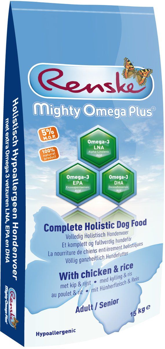 RENSKE Mighty Omega Plus - Kip - Hondenvoer - 3 kg