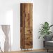 vidaXL Hoge kast, gerecycled hout, 34,5 x 34 x 90 cm, houtvezel