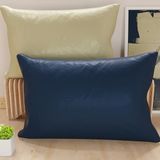 PETTI Artigiani Italiani - 1 paar kussenslopen 70 x 40 cm van microvezel, decoratief kussen voor slaapkamer bank, set van 2 kussenslopen, dubbelzijdige kussensloop, blauw-taupe