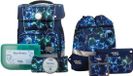 School-Mood Sac à dos Champion avec Patch LED Set cartable 7 pièces Felix Bleu foncé