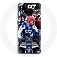 Maniacase Hoesje voor Samsung Galaxy A8 Plus Formule 1 Yuki Tsunoda Japanse F1 coureur