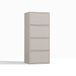 TOP E SHOP MALWA ALMA - Dressoir - 4 portes - TIP-ON sans poignée - Cachemire beige