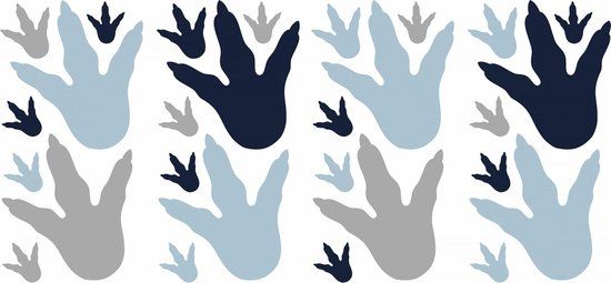 RoomMates Dino Feet Wall Decals - Black - 28 Pieces