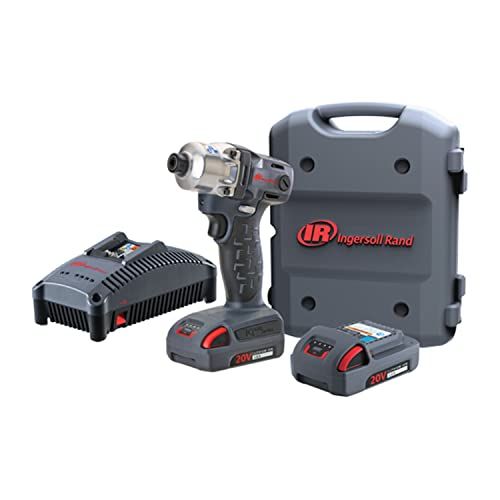 Ingersoll Rand W5111, 1/4" 20V SLAGSCHROEVENDRAAIER KIT MET 2 BATTERIJEN 2,5AH EN OPLADER (EU) MET KOFFER