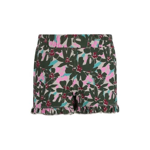 TYGO & vito relaxed gebloemde casual short olijfgroen