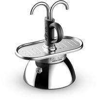 Bialetti Mini Express - Moka Pot - 2 Cups - Silver - Induction Compatible