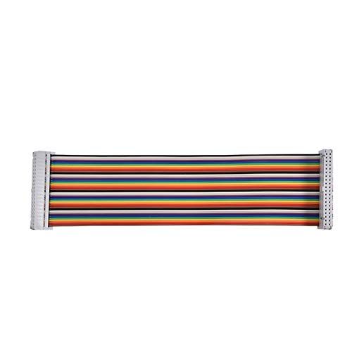 Sojare Veelkleurige Dupont-draad 40-pins vrouwelijk naar vrouwelijk, GPIO-adapterkabel Jumper-draden voor Raspberry Pi 2 / 3,40-pins GPIO-kabel voor Banana Pi, gemakkelijk te gebruiken