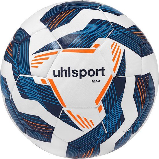 Uhlsport Team Trainingsbal - Maat 5 - Fluo Oranje / Marine / Wit