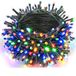 Guirlande de Noël 20M 200 LED Multicolor Extérieur Décoration Jardin Maison Terrasse Fête Mariage Prise UE