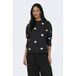 JDY sweater met hartjes zwart