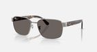 Ray-Ban RB3751 Lunettes de soleil pilote hommes gris métal