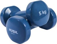 HUSH Sport - Haltères - 2 x 5kg - Bleu foncé