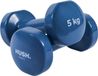 HUSH Sport - Haltères - 2 x 5kg - Bleu foncé