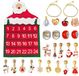 Merkloos / Sans marque Paws & Crafts B.V. Adventskalender - 24 dagen aftellen naar Kerstmis Armband Set