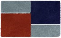 ENEMA badmat 60x100 cm rood-blauw