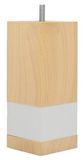 La Fabrique de pieds bedpoten, hout, licht gelakt, 15 x 6 x 6 cm