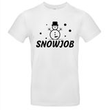 Sol's Snowjob Heren T-shirt - Wit - Kerst - Maat L