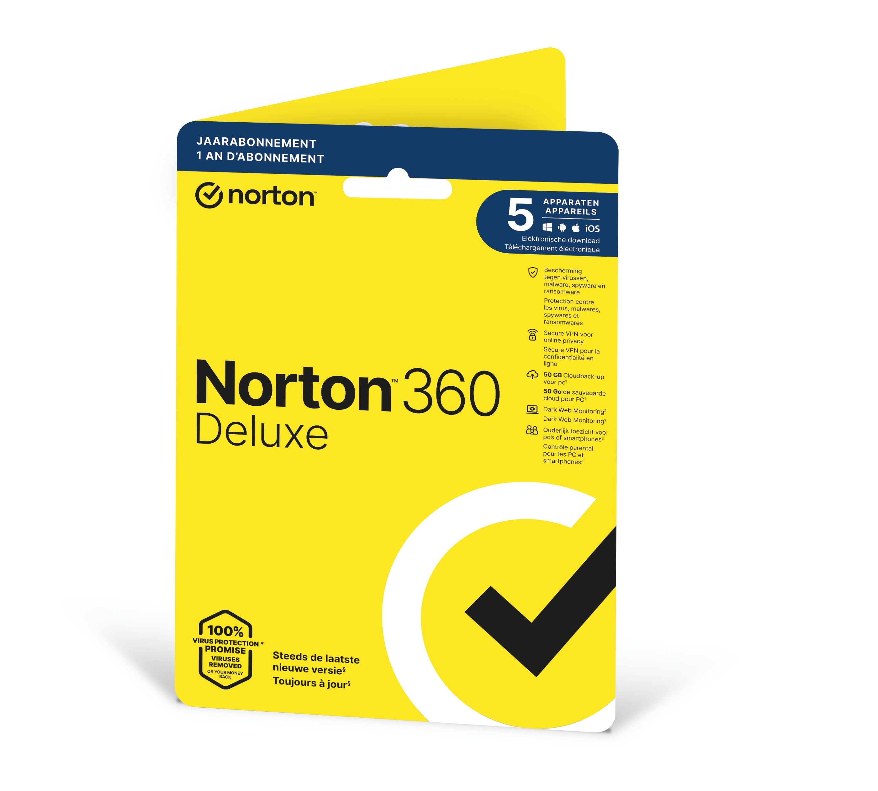Norton 360 Deluxe - 1 User - 5 Devices - 12 Months - Antivirus Security