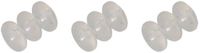 Clarks Derailleurkabel framebeschermers O Rings (x3) - Wit