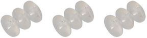 Clarks Derailleurkabel framebeschermers O Rings (x3) - Wit