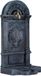 Relaxdays waterornament antiek, voor tuin, terras, staand, HxBxD: 83 x 39 x 33 cm, nostalgische waterkraan, grijs