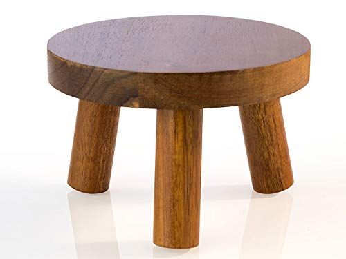APS buffetstandaard - buffettafel van acaciahout - Ø 15 cm - 10 cm hoogte