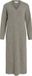 VILA VILIGA L/S V-NECK MIDI KNIT DRESS - NOOS - Dames - Mini jurken - S - Polyester/Elastaan - Lang - Falcon