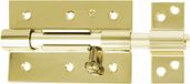 Amig Schuifslot/Plaatgrendel - Staal - 10cm - Messing - Incl. Schroeven