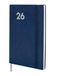 Finocam - Kalender 2026, weekoverzicht, januari - december (12 maanden), jaarplanner 2026, met elastiek en puntband, zachte omslag, blauw, Spaans