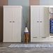 WOOOD Connect Wardrobe 2-Door - Pine - White - 195x94x53cm