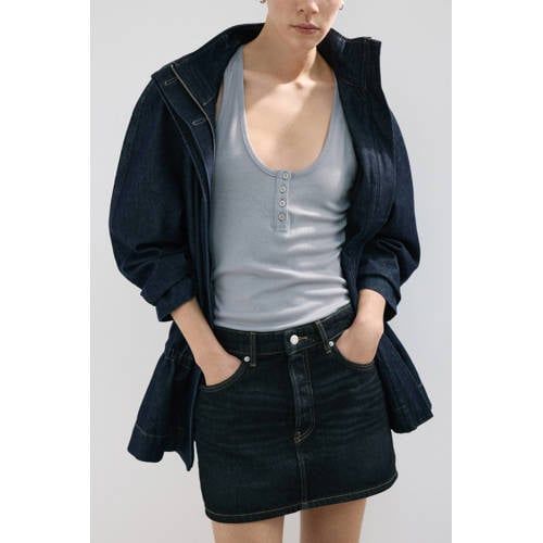 Mango spijkerrok dark blue denim