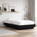 vidaXL Bed Frame met LED Zwart eiken 80 x 200 cm Bewerkt hout
