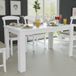 Merkloos Rechthoekige Eettafel - 140x80x75 cm - Wit