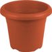 Hega Hogar Jardinière - Terre cuite - D16 x H12 cm - Plastique - Marron