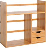 HOMCOM Bureau-organizer - Hout - 48x20x46cm - Bruin