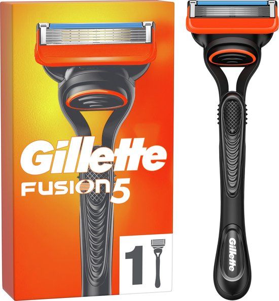 Gillette Fusion5 Scheersysteem voor Mannen - Zwart + Oranje