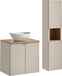 Manoa Lavabo et meuble mural 60 cm, aspect cachemire - imitation bois