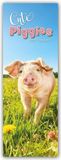 Gifted Stationery Co. Ltd Cute Piggies - Süße kleine Schweinchen - Calendrier slimline 2027