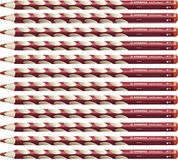 Stabilo EASYcolors - Kleurpotloden - 12 stuks - Kersenrood - Rechtshandig